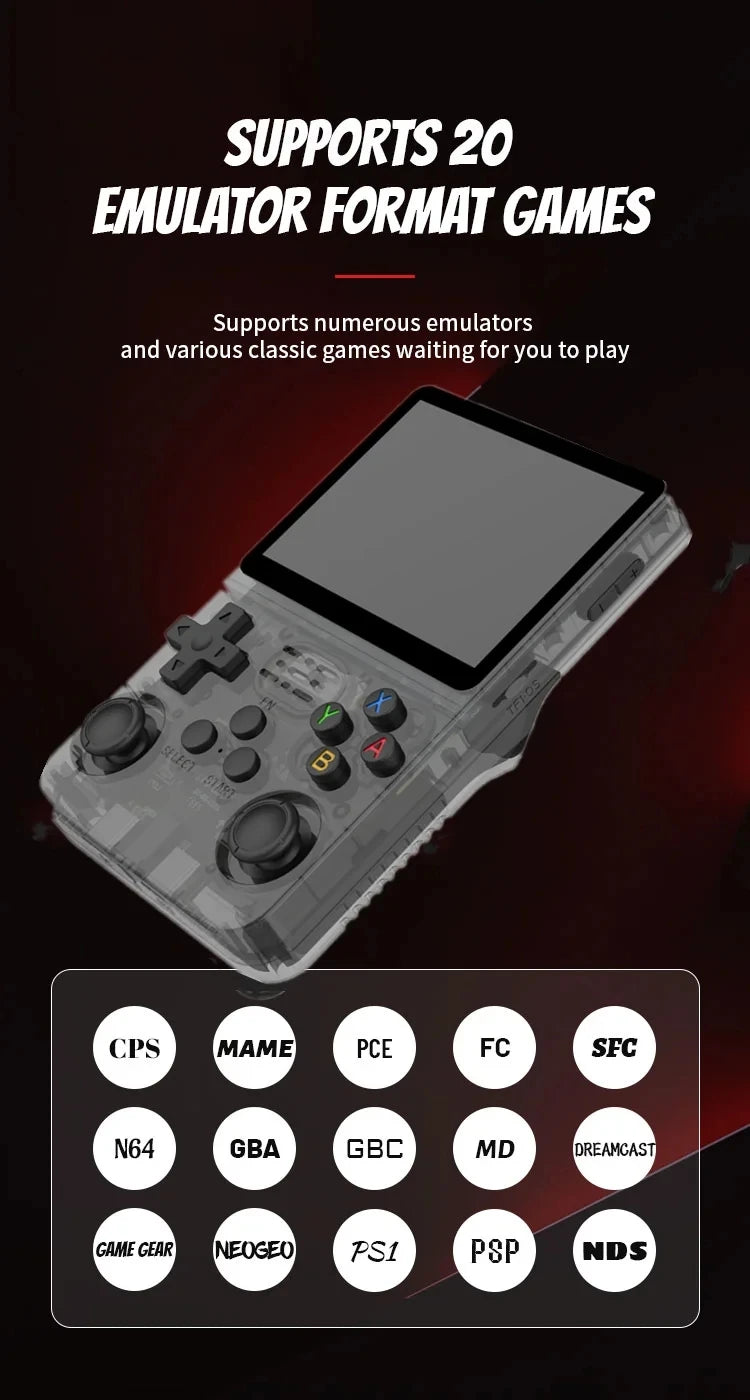 r36s Retro Handheld Game Player Linux System 3.5 Inch IPS Screen R36S Portable Pocket Video Game Console Player For PS1/N64