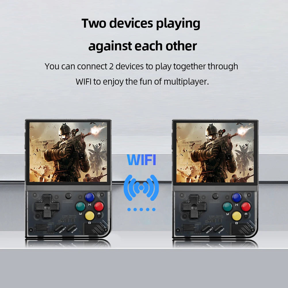 MIYOO Mini Plus Portable Retro Handheld Game Console 3.5-inch IPS HD Screen Classic Linux Electronic Game Console Supports WiFi