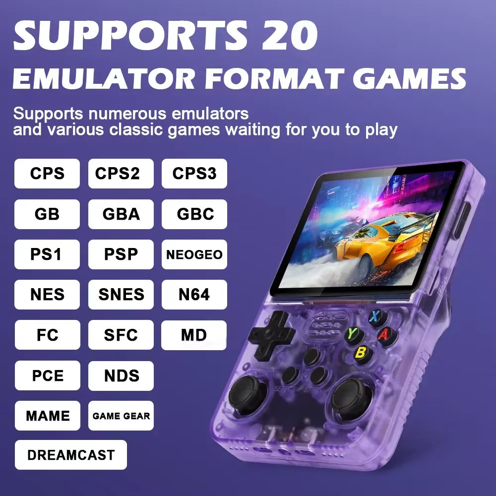 R36S Open Source Retro Handheld Game Console Linux System Kid Portable Pocket Video Player 3.5 Inch IPS Screen Video Game Player