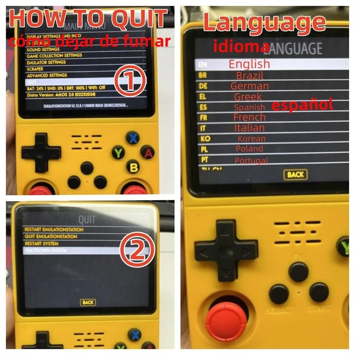 R36S Open Source Retro Handheld Game Console Linux System Kid Portable Pocket Video Player 3.5 Inch IPS Screen Video Game Player