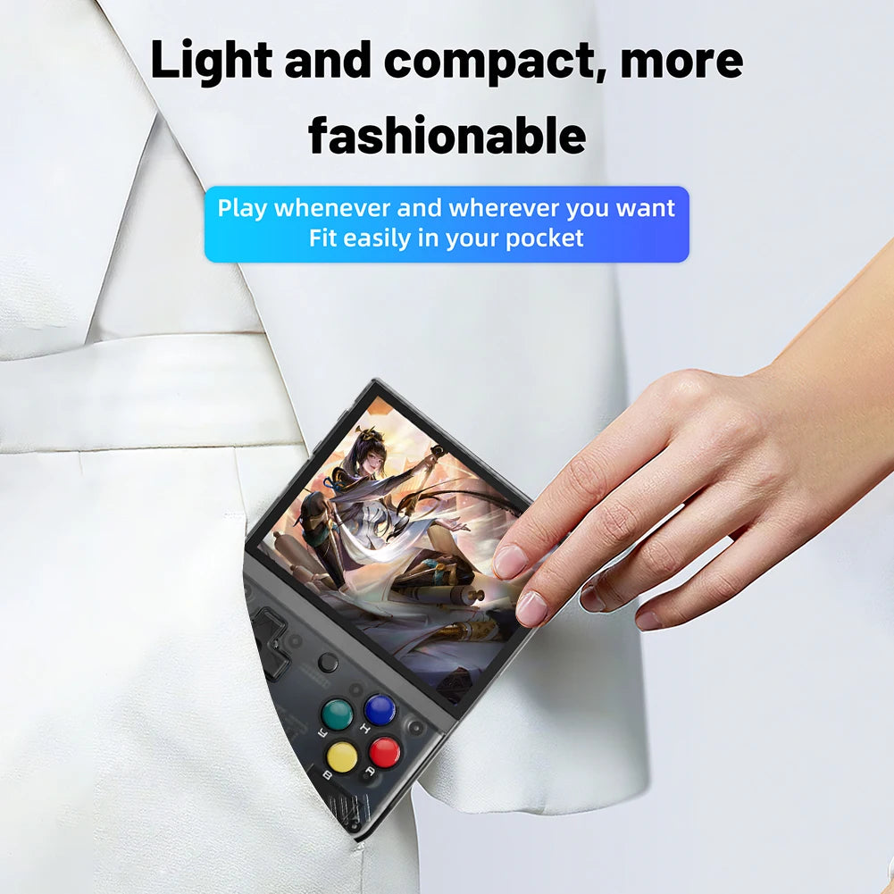 MIYOO Mini Plus Portable Retro Handheld Game Console 3.5-inch IPS HD Screen Classic Linux Electronic Game Console Supports WiFi