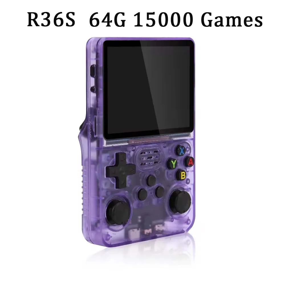 R36S Open Source Retro Handheld Game Console Linux System Kid Portable Pocket Video Player 3.5 Inch IPS Screen Video Game Player